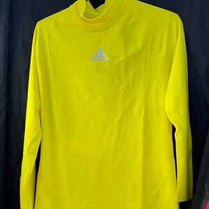 adidas Men's Bright Yellow Long Sleeve Tee